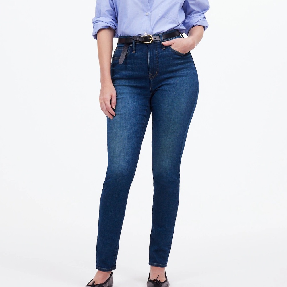 Madewell Curvy High-Rise Skinny Women’s Sz 26 Dark Blue Alabara Color
